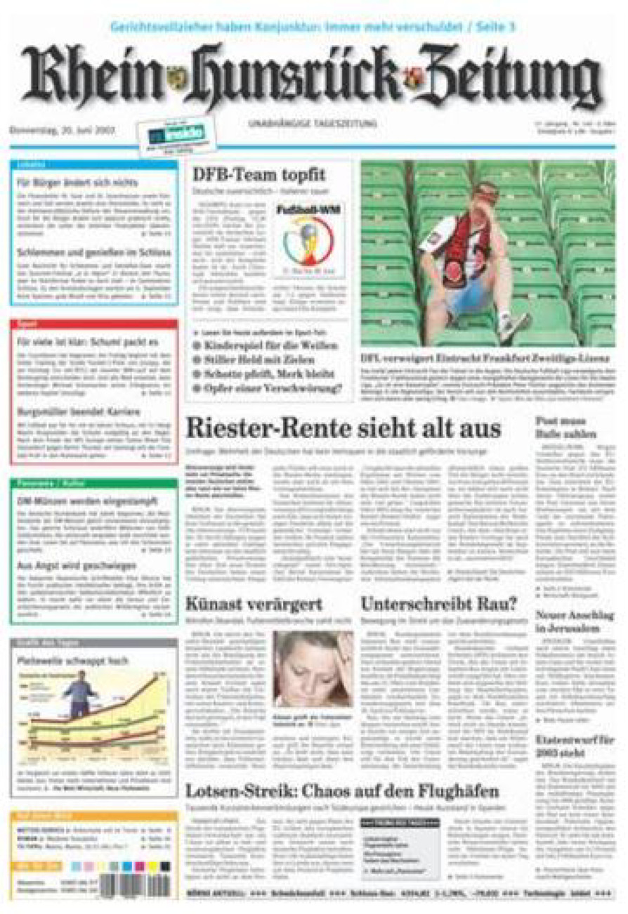 Rhein-Hunsrück-Zeitung vom Donnerstag, 20.06.2002