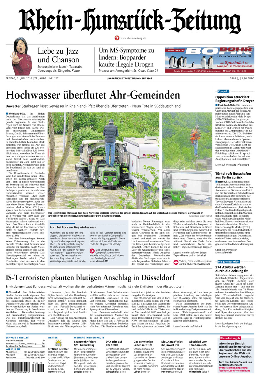 Rhein-Hunsrück-Zeitung vom Freitag, 03.06.2016