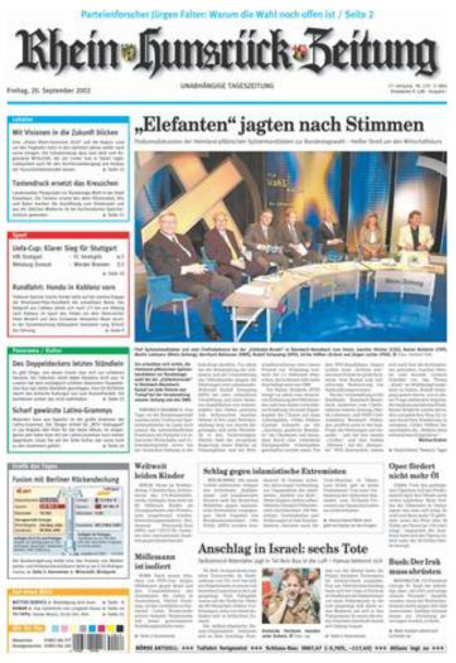 Rhein-Hunsrück-Zeitung vom Freitag, 20.09.2002