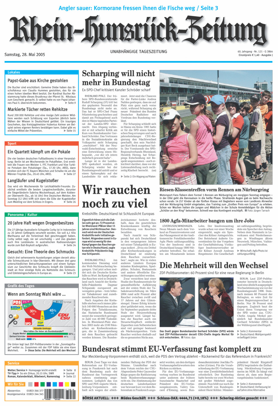 Rhein-Hunsrück-Zeitung vom Samstag, 28.05.2005