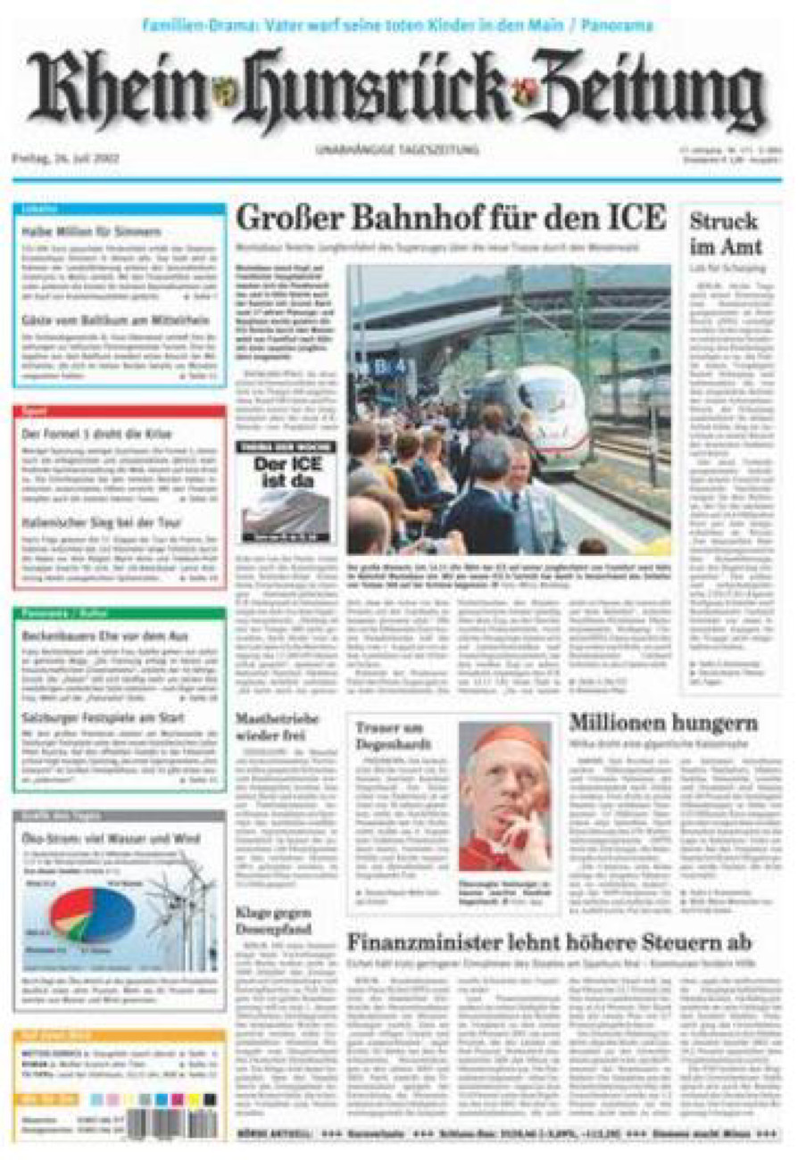 Rhein-Hunsrück-Zeitung vom Freitag, 26.07.2002