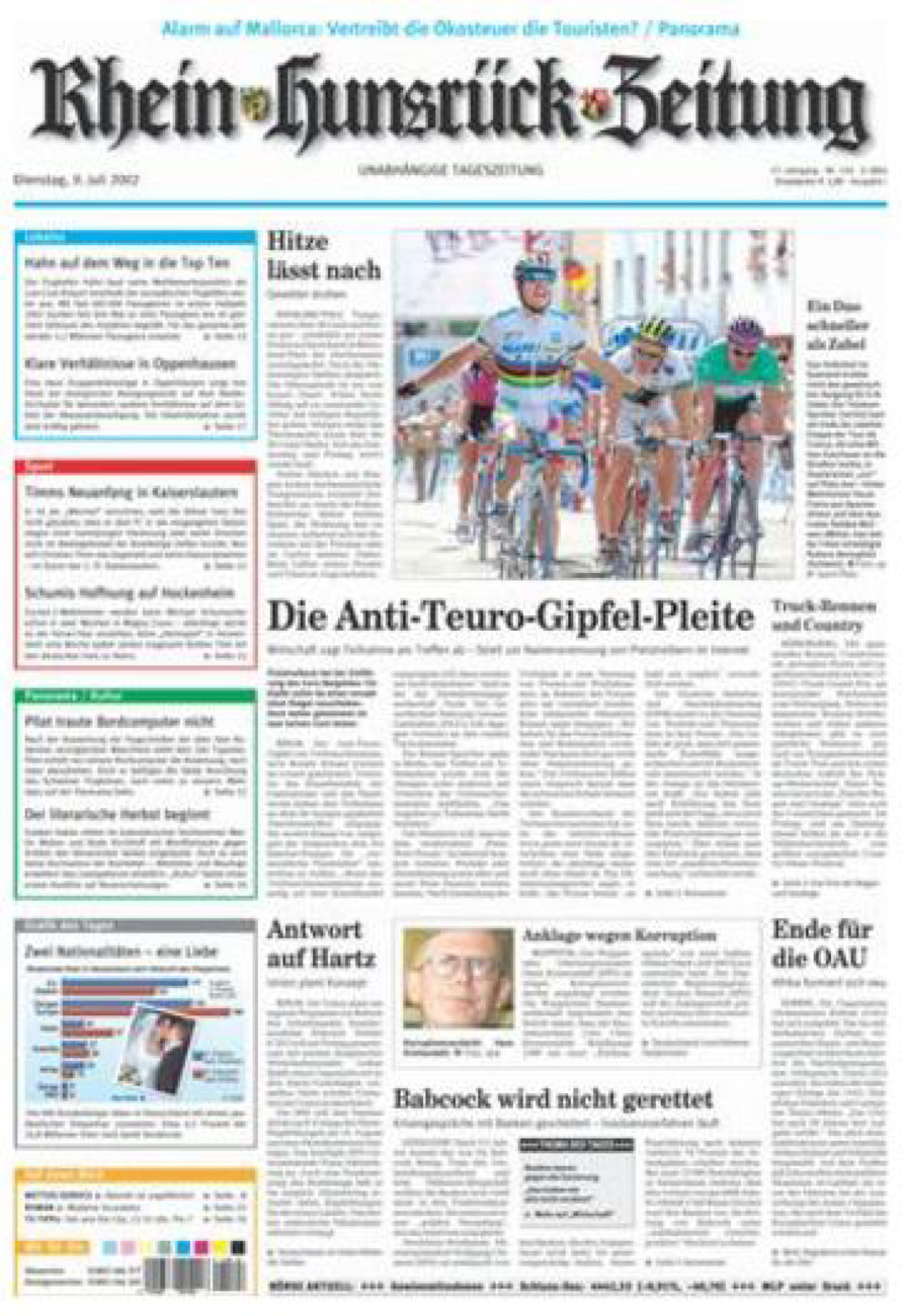 Rhein-Hunsrück-Zeitung vom Dienstag, 09.07.2002