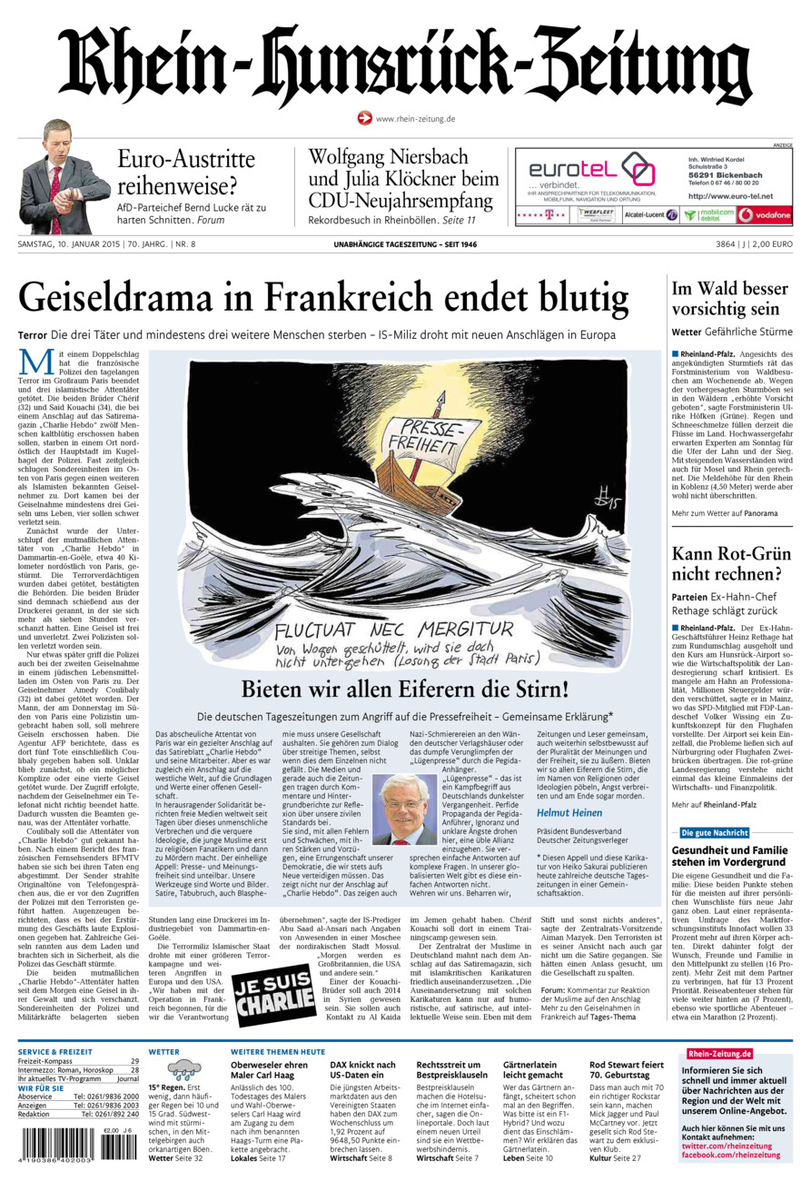 Rhein-Hunsrück-Zeitung vom Samstag, 10.01.2015