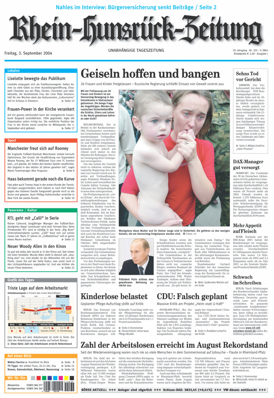 Rhein-Hunsrück-Zeitung vom Freitag, 03.09.2004