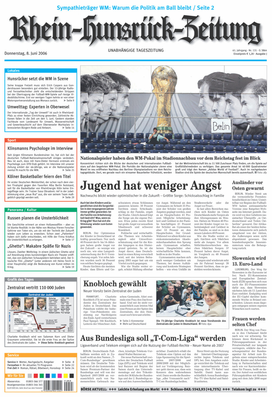 Rhein-Hunsrück-Zeitung vom Donnerstag, 08.06.2006