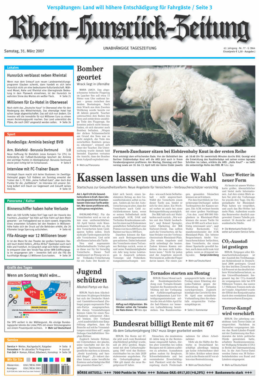 Rhein-Hunsrück-Zeitung vom Samstag, 31.03.2007