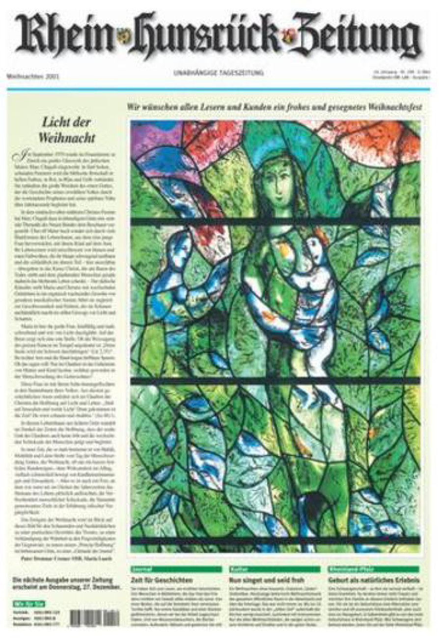 Rhein-Hunsrück-Zeitung vom Montag, 24.12.2001