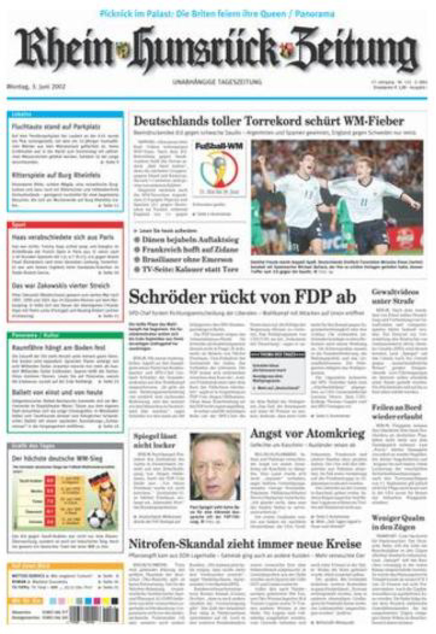 Rhein-Hunsrück-Zeitung vom Montag, 03.06.2002
