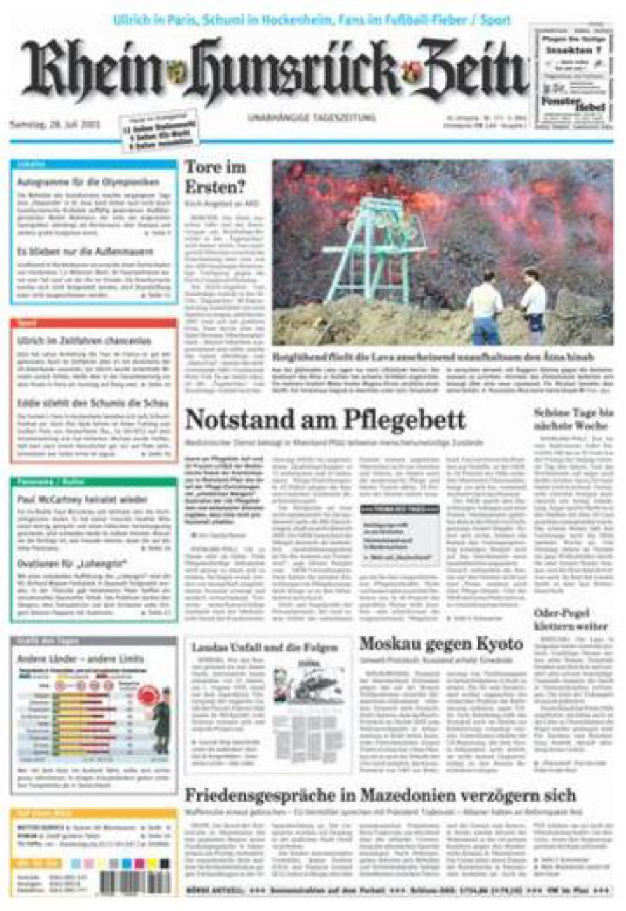 Rhein-Hunsrück-Zeitung vom Samstag, 28.07.2001