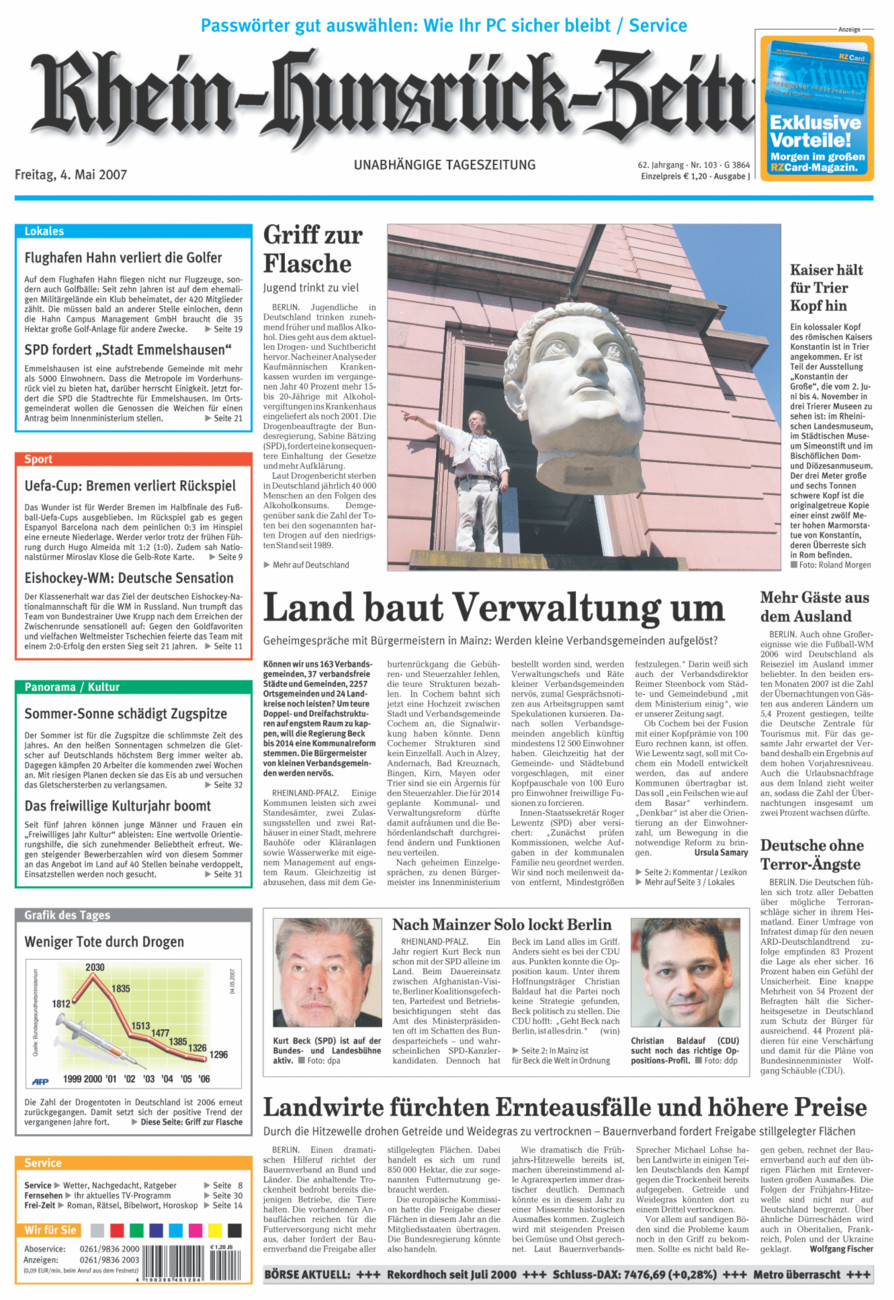 Rhein-Hunsrück-Zeitung vom Freitag, 04.05.2007