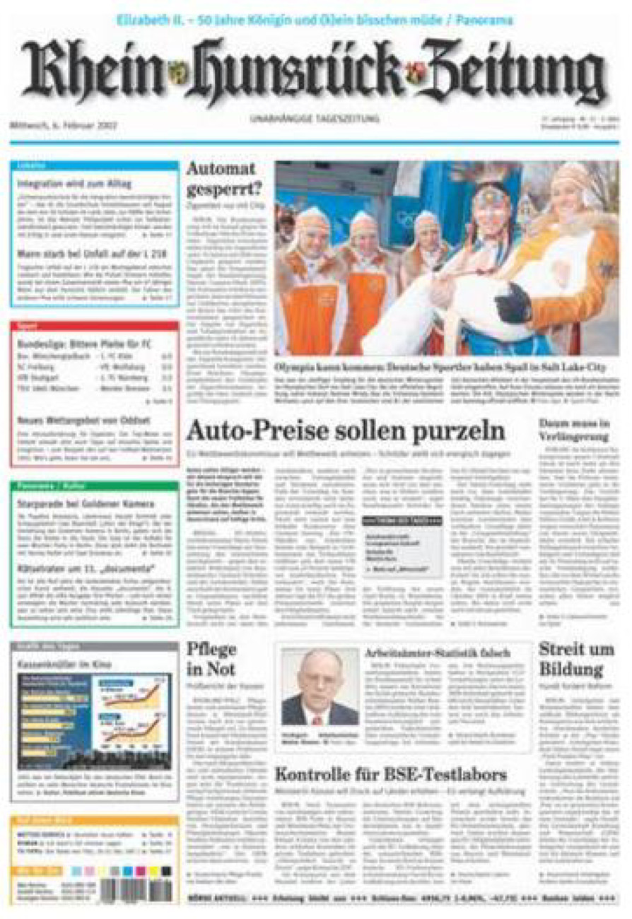 Rhein-Hunsrück-Zeitung vom Mittwoch, 06.02.2002