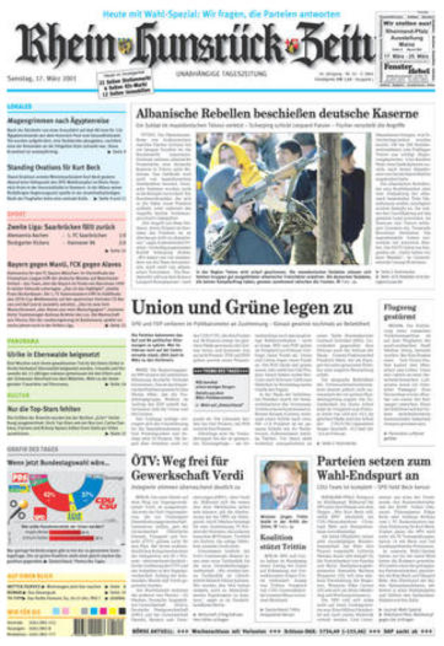 Rhein-Hunsrück-Zeitung vom Samstag, 17.03.2001