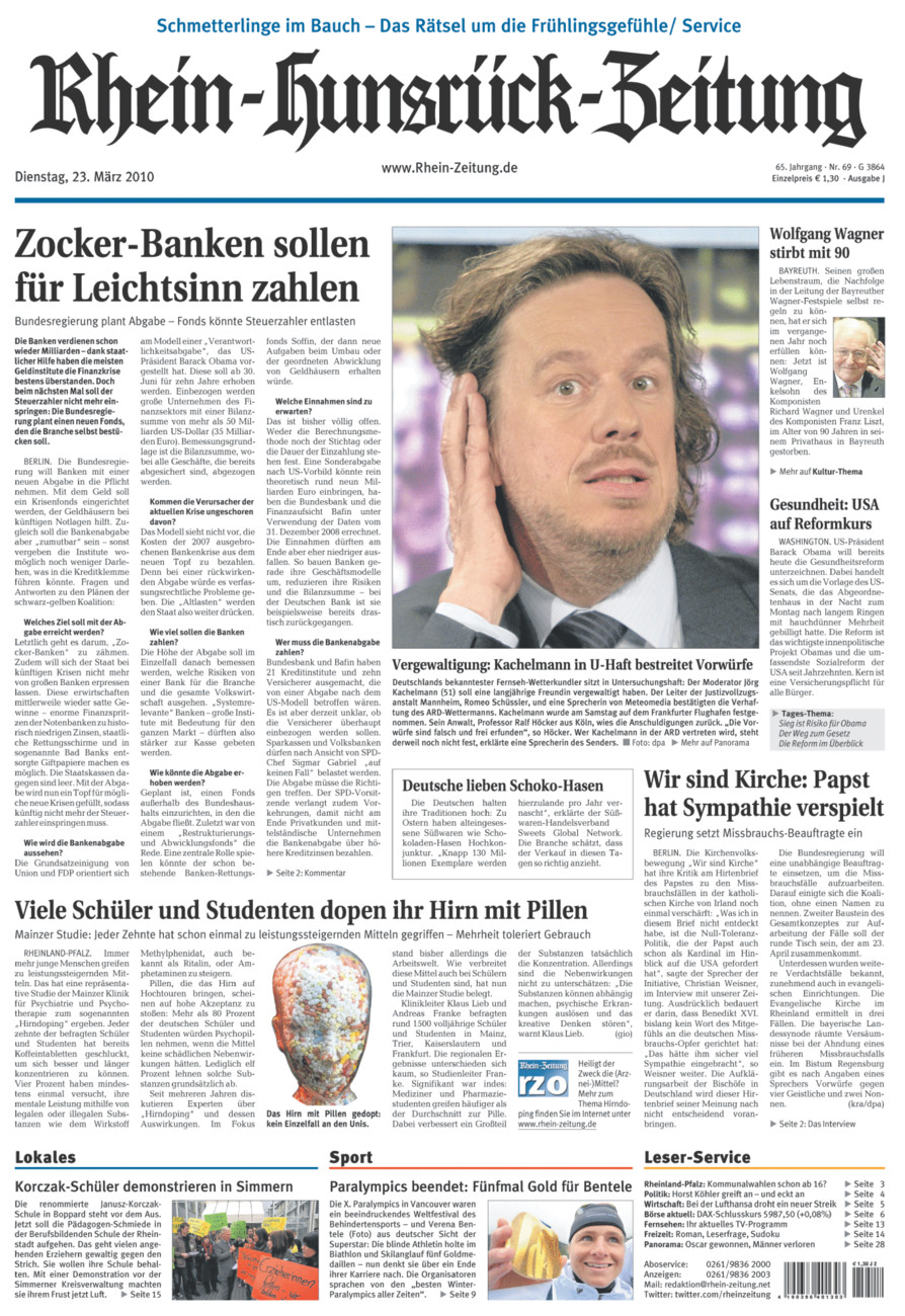 Rhein-Hunsrück-Zeitung vom Dienstag, 23.03.2010