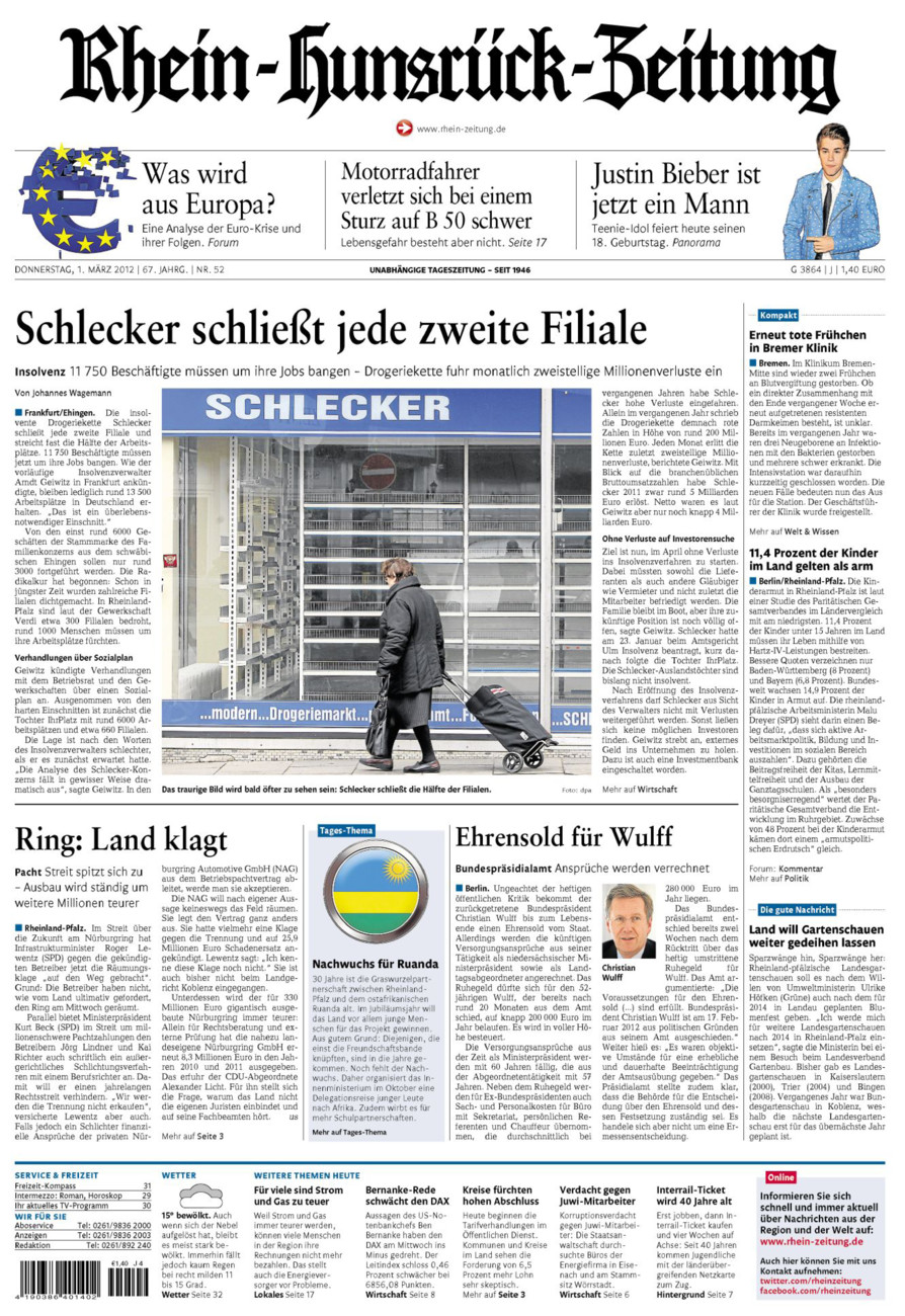 Rhein-Hunsrück-Zeitung vom Donnerstag, 01.03.2012