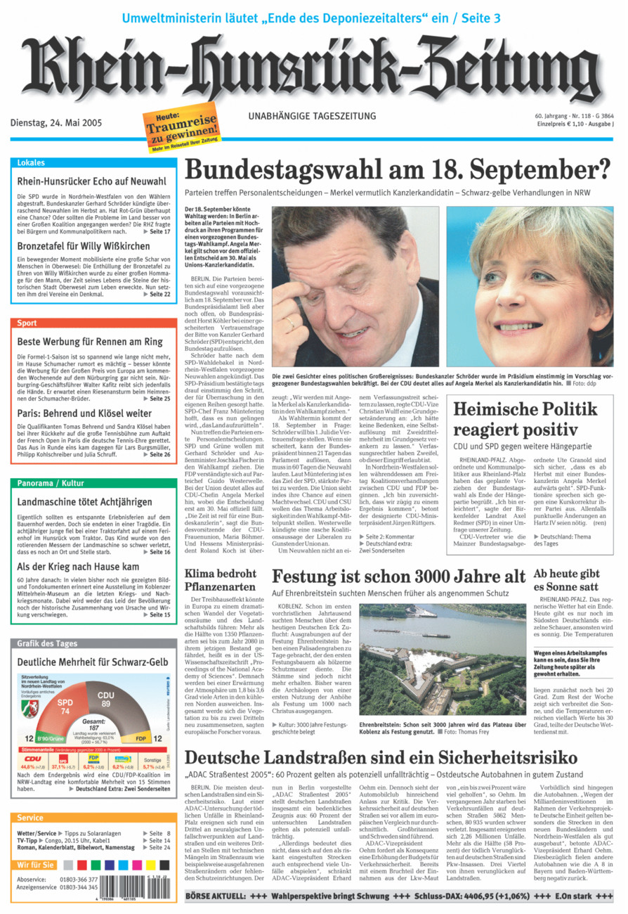 Rhein-Hunsrück-Zeitung vom Dienstag, 24.05.2005