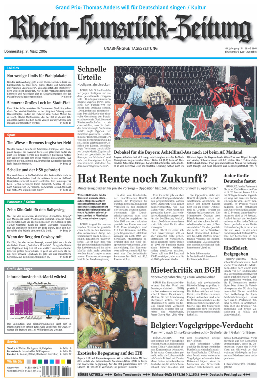 Rhein-Hunsrück-Zeitung vom Donnerstag, 09.03.2006