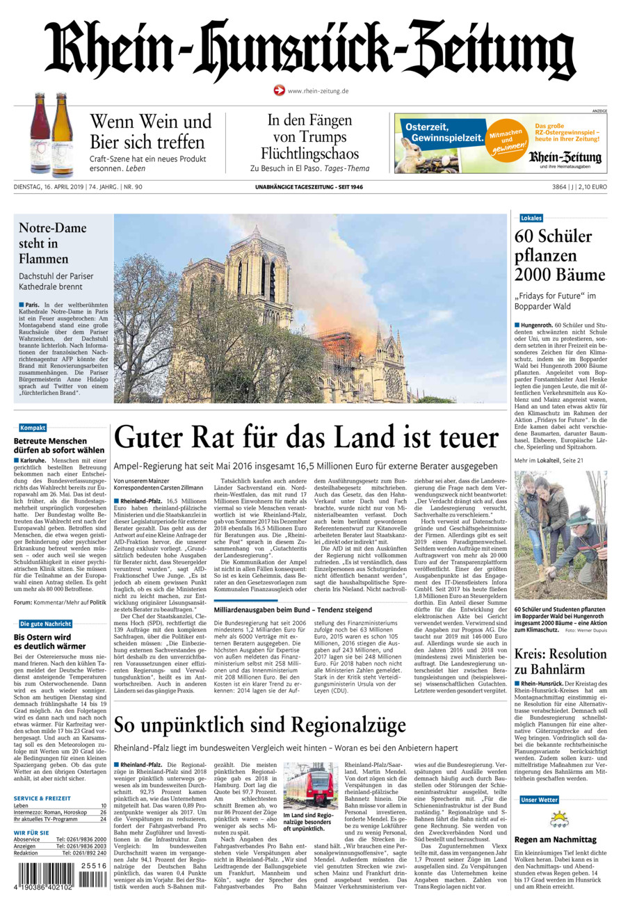 Rhein-Hunsrück-Zeitung vom Dienstag, 16.04.2019