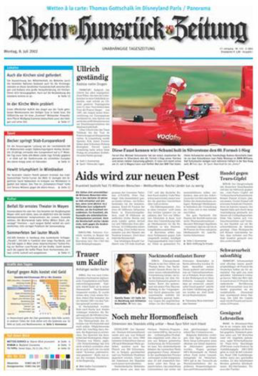 Rhein-Hunsrück-Zeitung vom Montag, 08.07.2002