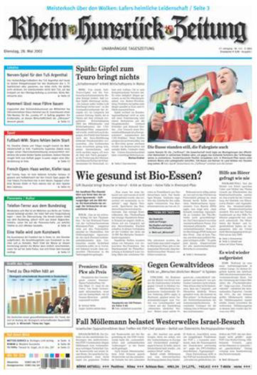 Rhein-Hunsrück-Zeitung vom Dienstag, 28.05.2002